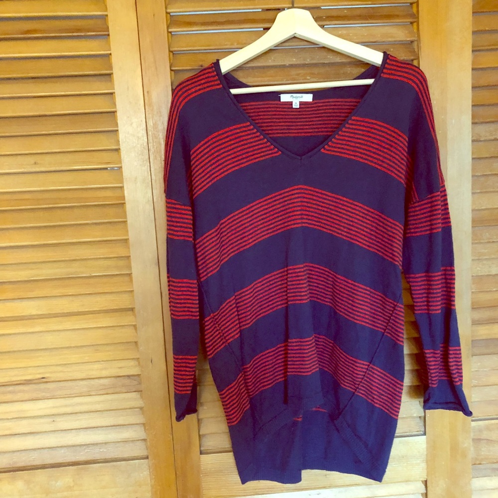Madewell striped slouchy top EUC!
